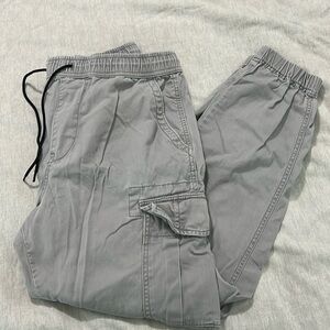 Aeropostale Gray Cargo Joggers, Medium